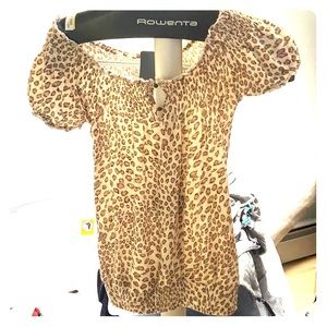 Luck Brand off the shoulder peasant top